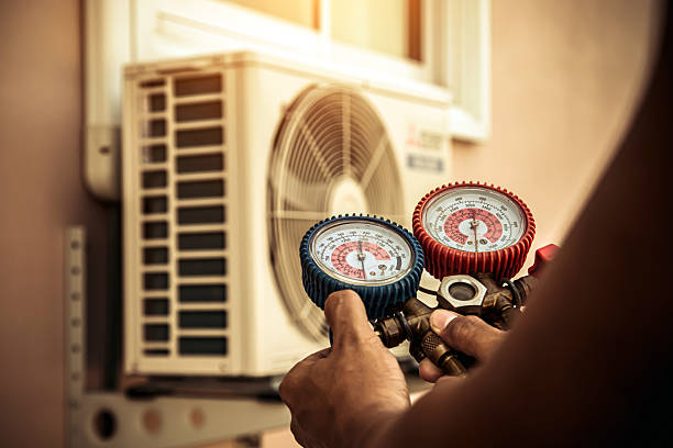 Professional Hvac Maintenance technician working in Pluckemin, NJ